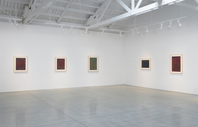 Installation view of Lee Mullican The Marble Drawings: 1966 - 1970​​​​​​​, 2018