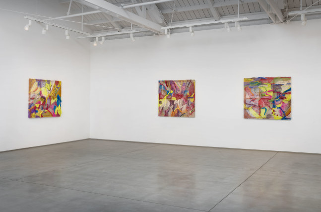 Installation view of Channing Hansen Cosmic Fabric​​​​​​​, 2024