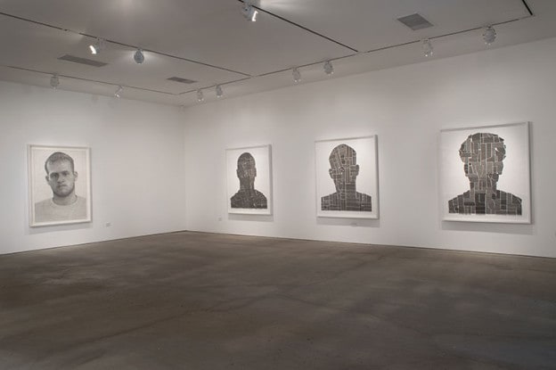 Ben Durham Text Portraits​, installation view