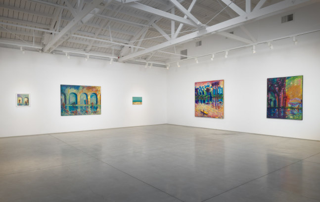 Installation view of Carlos Almaraz: Los Angeles, 2025