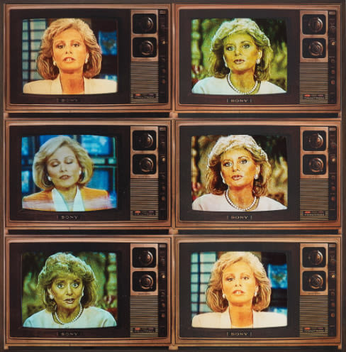 T.V. Network Newsomen Corresponding (Barbara Walters and Faith Daniels), 1986