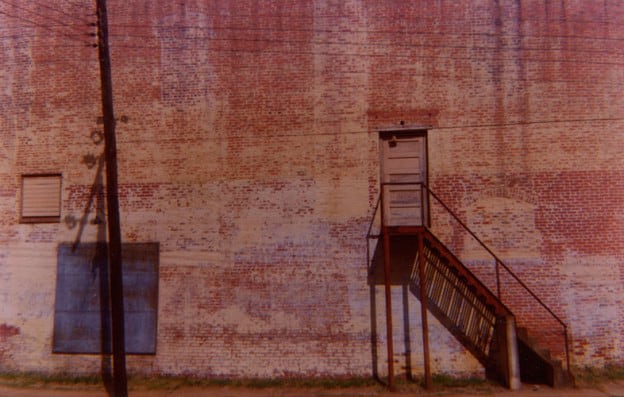 Wall of Abandoned Movie Theater (Distant View, Marion, Alabama), 1976