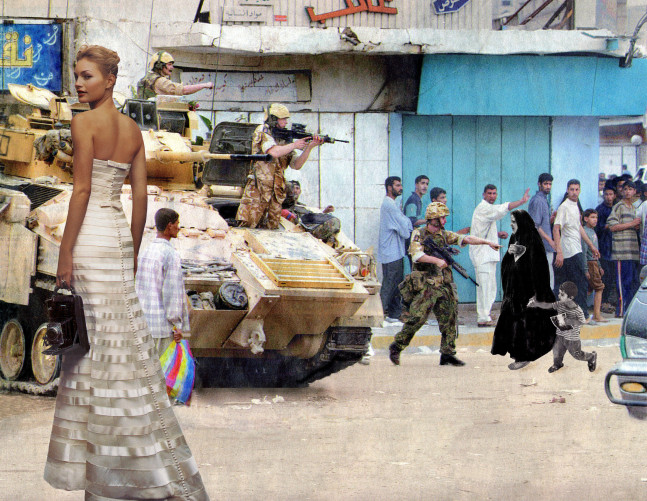 Martha Rosler, Point and Shoot, from the series &quot;House Beautiful: Bringing the War Home, New Series&quot;, 2008