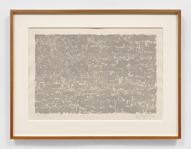 Jasper Johns (b. 1930)

Flag III, 1960

Lithograph on Arches paper

17 3/4 x 26 7/8 inches, image

22 1/4 x 30 inches, sheet

Edition of 10