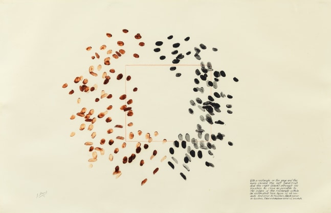 Robert Morris
Blind Time I, 1973
Powdered pigment in plate oil on paper
26 x 40 inches