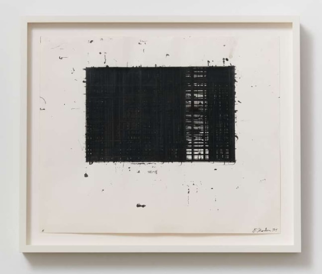 Brice Marden
Untitled, 1973-1974
Ink on paper
13 3/4 x 16 3/4 inches

Private Collection&amp;nbsp;