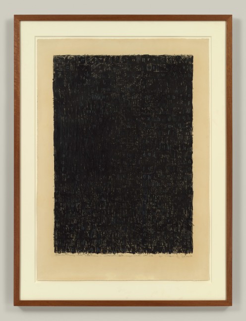 Jasper Johns

Alphabets,&amp;nbsp;1962

Watercolor, chalk, magic marker and litho ink over lithographic proof

33 1/4 x 23 3/4 inches, image&amp;nbsp;

41 x 29 1/4 inches, sheet