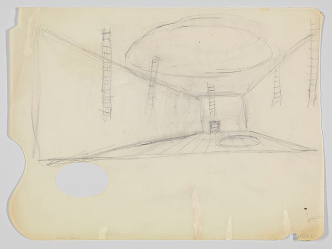 Untitled (Plate 8&amp;nbsp;from&amp;nbsp;He Disappeared into Complete Silence),&amp;nbsp;1947&amp;nbsp;

Pencil on tracing paper&amp;nbsp;

8 3/4 x 11 3/4 inches

&amp;copy; The Easton Foundation / VAGA at Artists Rights Society (ARS), NY.