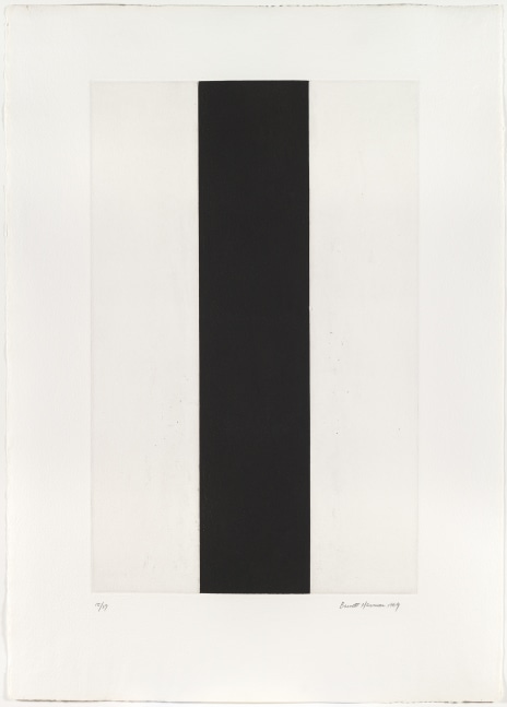 Barnett Newman&amp;nbsp;

Untitled Etching #2, 1969&amp;nbsp;

Etching and aquatint&amp;nbsp;

23 1/4 x 14 1/2 inches, plate&amp;nbsp;

31 5/8 x 22 1/2 inches, sheet&amp;nbsp;

Edition of 27&amp;nbsp;

Private Collection