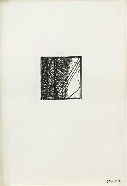 Brice Marden

Untitled, 1972-73

Ink on paper

11 5/8 x 7 3/8 inches

Private Collection