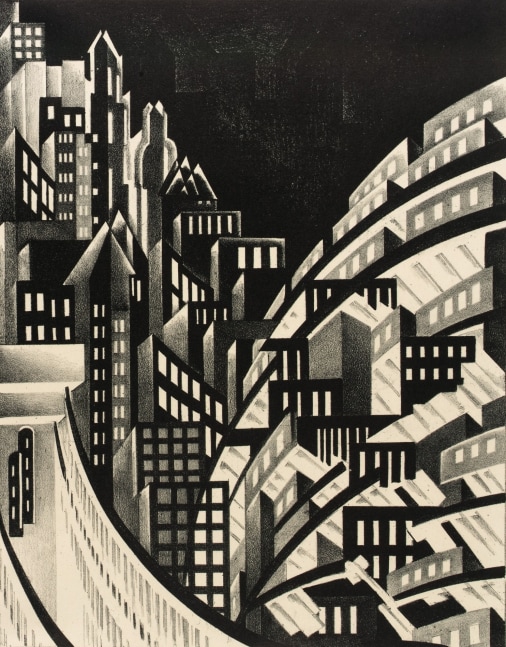 Louis Lozowick (1892-1973)
New York, 1923
Lithograph
11 7/16 x 9 inches, image