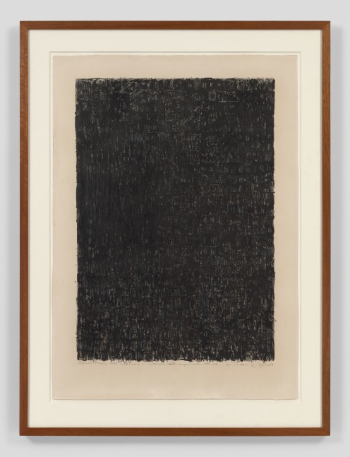 Jasper Johns

Alphabets,&amp;nbsp;1962

Watercolor, chalk, magic marker and lithograph ink over lithographic proof

33 1/4 x 23 3/4 inches, image&amp;nbsp;

41 x 29 1/4 inches, sheet

ULAE S1