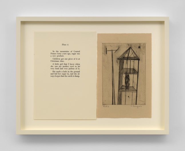 Louise Bourgeois,&amp;nbsp;Plate 4&amp;nbsp;from the illustrated book&amp;nbsp;He Disappeared into Complete Silence,&amp;nbsp;1947.&amp;nbsp;Engraving&amp;nbsp;and drypoint&amp;nbsp;on smooth wove paper,&amp;nbsp;10 x 14 inches, spread. &amp;copy; The Easton Foundation / VAGA at Artists Rights Society (ARS), NY.