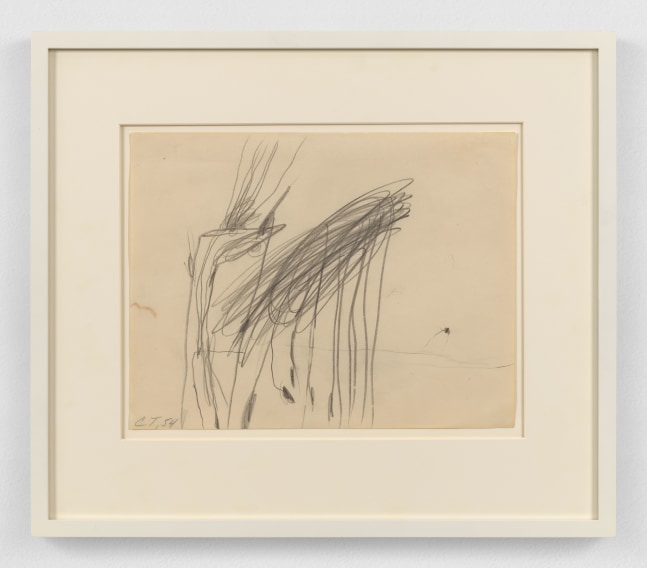 Cy Twombly

Untitled, Augusta, GA, 1954

Pencil&amp;nbsp;

8 7/16 x 11 inches

Del Roscio Cat. Rais. Drawings vol.1, no. 25