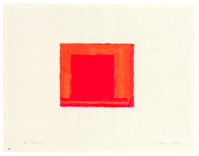 Peter Halley
Untitled (four works), 1989
Gouache and graphite on graph paper in four parts
17 1/8 x 22 1/8 inches each