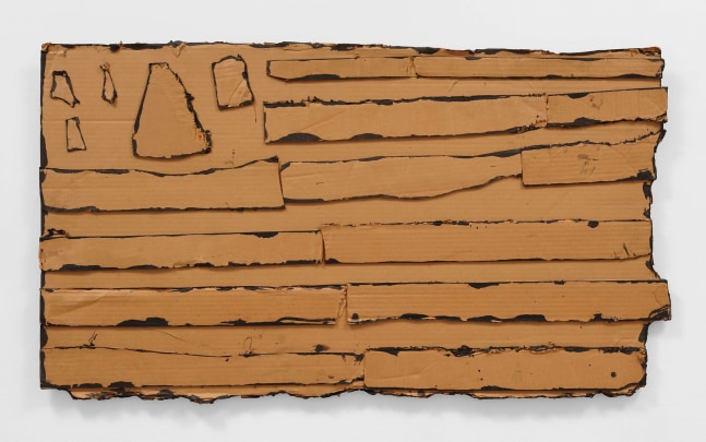 Claes Oldenburg (1929-2022)

Big Cardboard Flag, 1960

Black ink on cardboard

22 9/16 x 38 x 1 1/2 inches