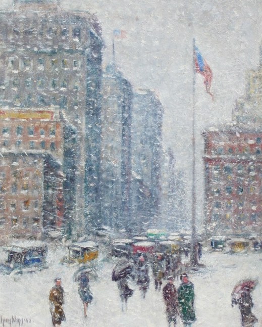 Guy Carlton Wiggins (1883–1962). Fifth Avenue at Madison Square. Oil on canvas. 24 1/4 x 20 1/4 in. Signed lower left: Guy Wiggins