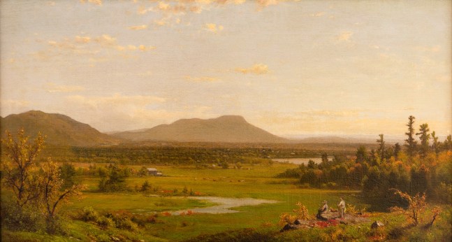 Richard William Hubbard (1816–1888) Landscape, 1870, oil on canvas, 13 1/2 x 24 in., signed and dated lower left: R. W. Hubbard 1870