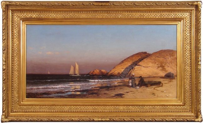 Alfred Thompson Bricher (1837–1908) Well Rock, Scituate, Massachusetts, 1878 Oil on canvas, 18 x 36 in. Signed and dated lower right: ATBricher / NY 1878