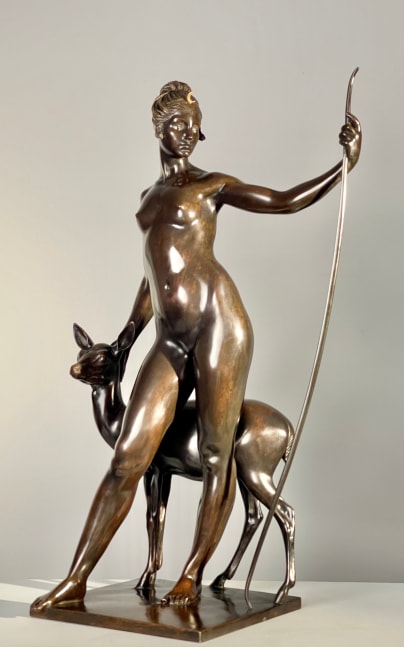 Edward Francis McCartan (1879–1947). Diana, 1924. Bronze. 23 x 14 1/4 x 9 3/4 in. (full frontal view from side)