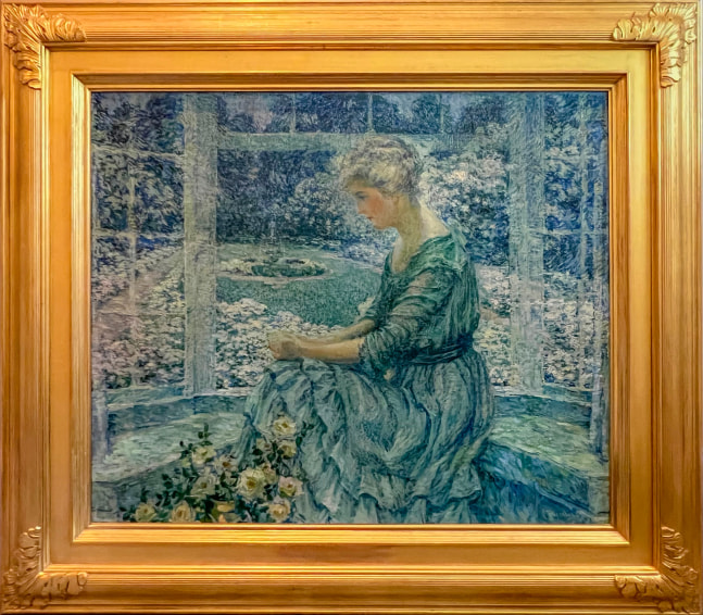 Louis Ritman (1889–1963). The Sunlit Window. Oil on canvas, 31 x 36 1/4 in. Framed dimensions: 42 x 48 in. Signed lower right.