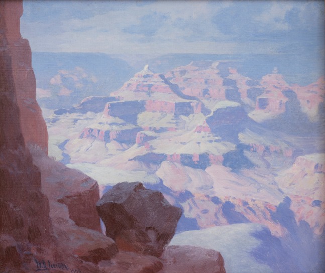 William R. Leigh (1866–1955). The Grand Canyon, 1909. Oil on canvas, 12 x 14 1/4 in. Signed and dated lower left: William R. Leigh / 1909