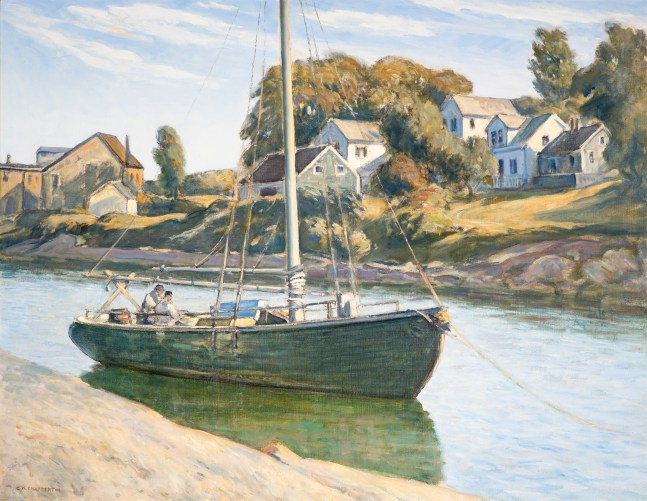 Clarence K. Chatterton (1880–1973), Inlet at Ogunquit, Maine, c. 1925, oil on canvas, 28 x 36 in., signed lower left: C.K. Chatterton