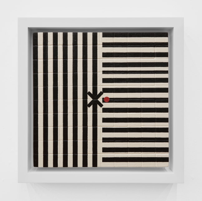 Aaron Parazette  Empty Abstraction 1, 1991 oil on wood panel: 10 x 10 inches frame: 12 1/4 x 12 1/4 inches