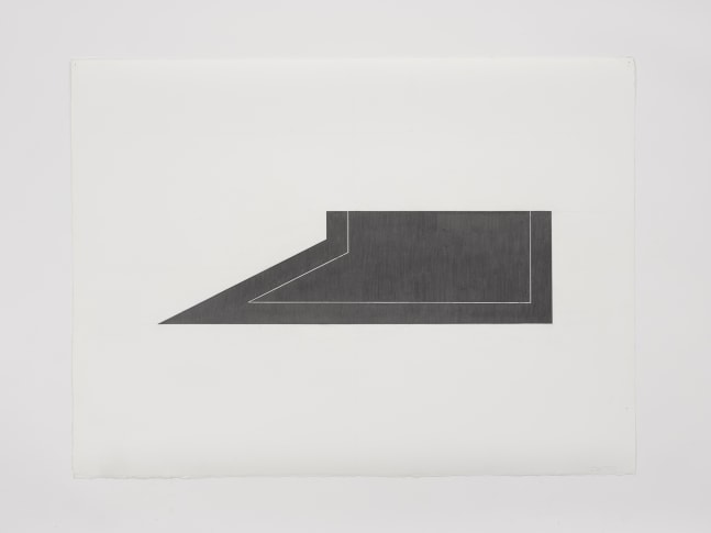 Ted Stamm LW-5 (Lo Wooster), 1979 signed, dated, and titled, recto graphite on paper paper: 22 x 30 inches frame: 24 1/4 x 34 inches