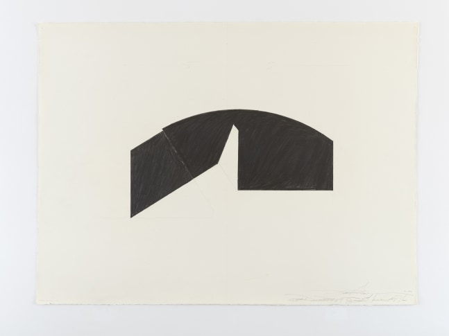 Ted Stamm  DGR-16-20-3 (Dodger), 1976  graphite on paper  paper: 22 x 30 inches frame: 24 1/4 x 34 inches Courtesy of Per Jensen Haubro and McClain Gallery