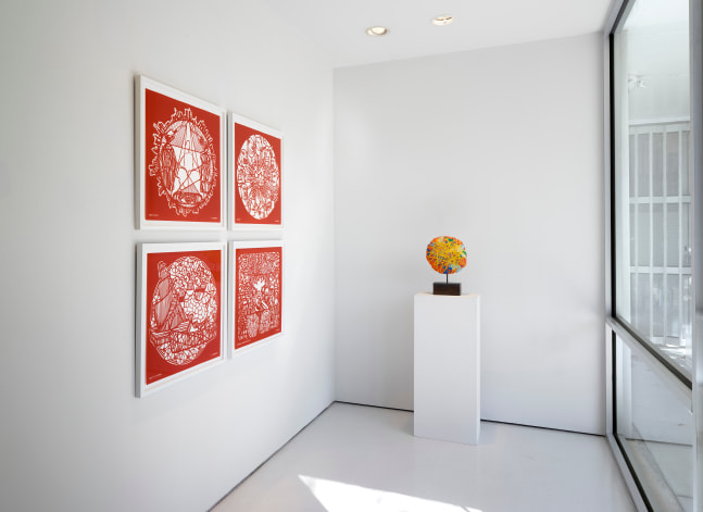 Installation view, Edge of the Divine, McClain Gallery, Houston, TX, March 2021