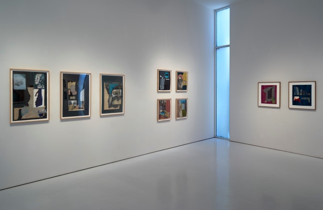 Installation view, Dorothy Hood: Collage, McClain Gallery, Houston, Texas, June 2020