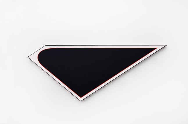 Aaron Parazette  Black Beauty, 2021 acrylic on canvas 36 x 91 inches