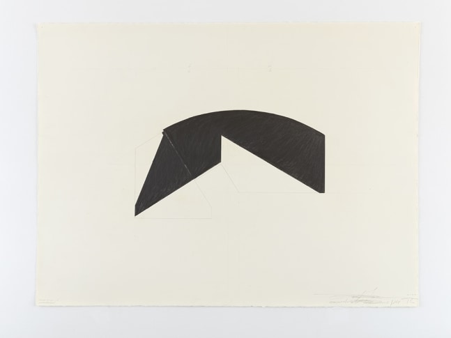 Ted Stamm DGR-16-20-4 (Dodger), 1976 graphite on paper paper: 22 x 30 inches frame: 24 1/4 x 34 inches