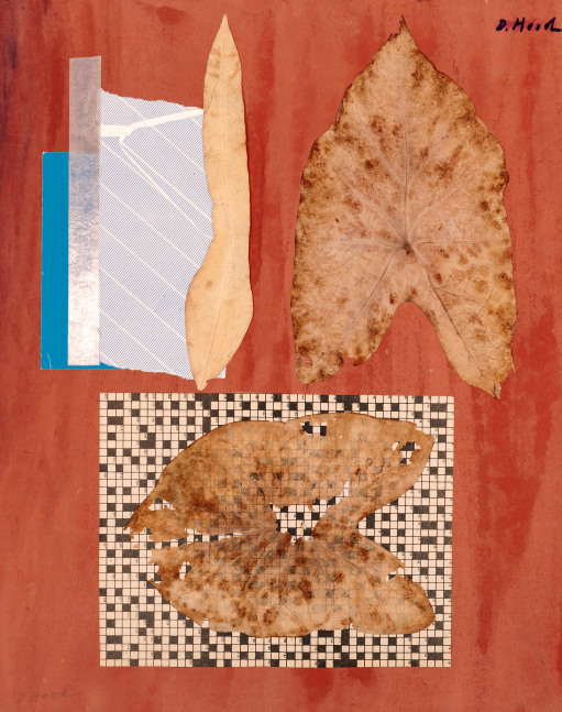 Dorothy Hood Thinned Leaves, c. 1980-90s collage on mat paper: 20 x 16 inches frame: 22 1/2 x 18 1/2 inches