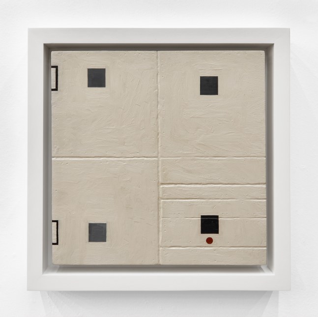 Aaron Parazette  Empty Abstraction 5, 1991 oil on wood panel: 10 x 10 inches frame: 12 1/4 x 12 1/4 inches