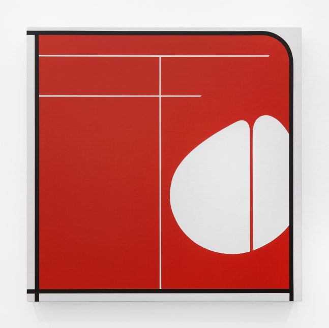 Aaron Parazette  Point Dume, 2022 acrylic on linen 24 x 24 inches