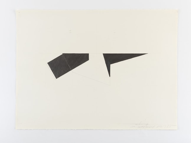 Ted Stamm DGR-22-4 (Dodger), 1976 graphite on paper paper: 22 x 30 inches frame: 24 1/4 x 34 inches
