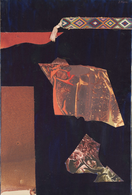 Dorothy Hood  Shards of the Earth, c. 1980s  oil on canvas with collage elements  canvas: 36 x 24 inches  frame: 36 1/2 x 24 1/2 inches  $30,000
