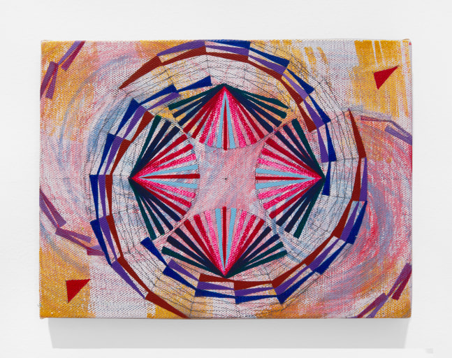 Mara Held  Horse Flicking its Tail, 2022 egg tempera on linen over panel 9 x 12 inches