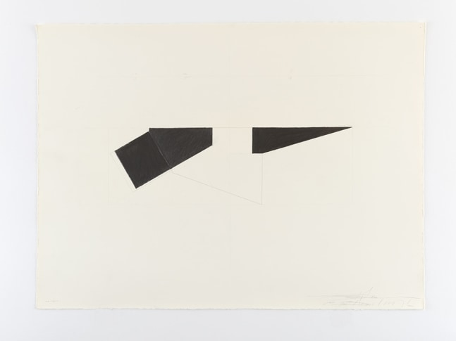 Ted Stamm DGR-22-5 (Dodger), 1976 graphite on paper paper: 22 x 30 inches frame: 24 1/4 x 34 inches