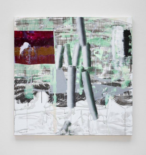 Shane Tolbert Untitled, 2023 acrylic, ink on linen 60 x 60 inches