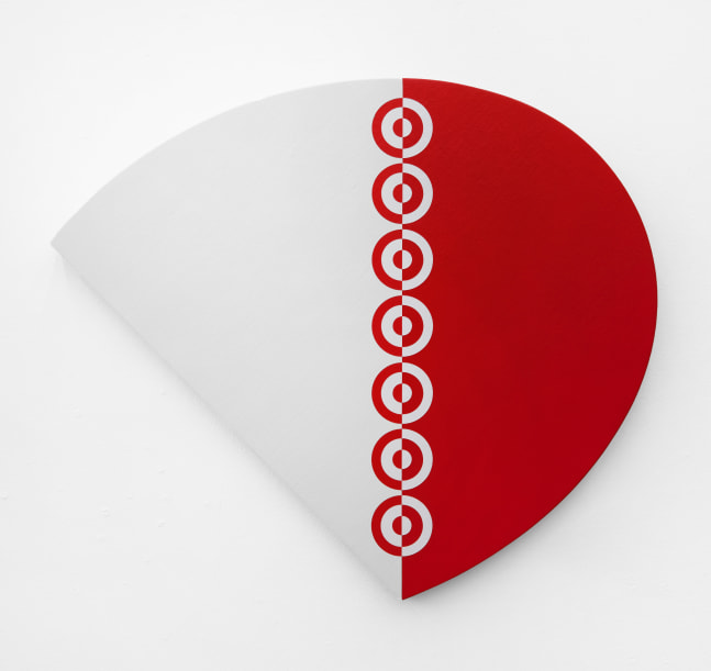 Aaron Parazette  Kelly Target 2, 2022 acrylic on linen 19 x 22 inches