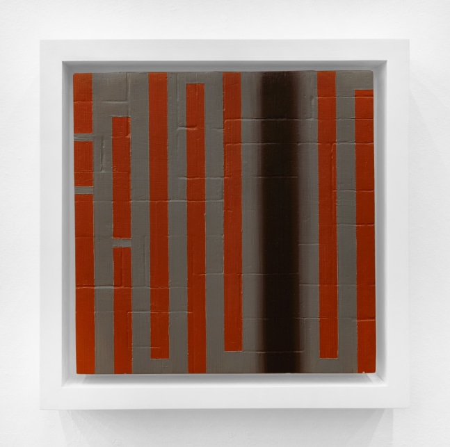 Aaron Parazette  Empty Abstraction 2, 1991 oil on wood panel: 10 x 10 inches frame: 12 1/4 x 12 1/4 inches