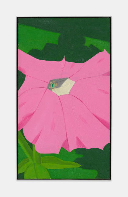 Alex Katz  Pink Petunia No. 1, c. 1968 oil on linen canvas: 42 1/2 x 24 1/8 inches frame: 44 1/4 x 25 3/4 inches