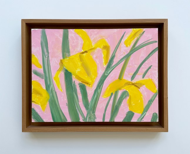 Alex Katz  Iris, 2019 oil on panel 9 x 12 inches