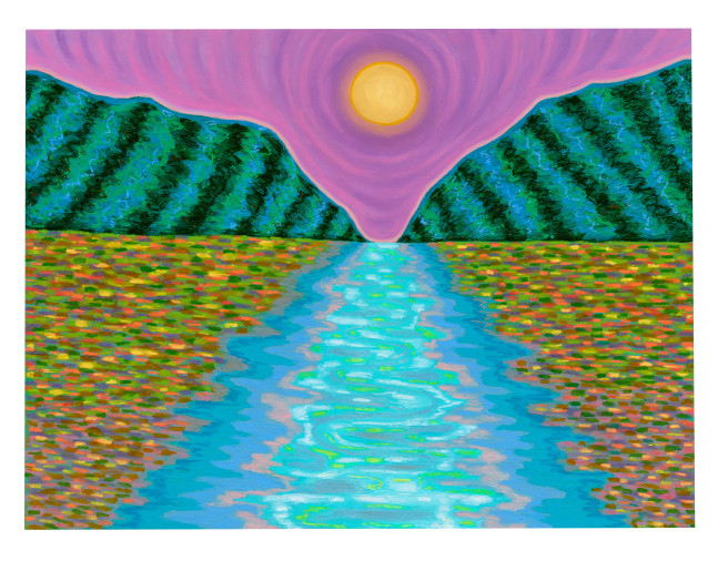 Ping Zheng  Strange Time, A Strange Dream, 2021 oil stick on paper  paper: 18 x 24 inches  frame: 22 3/16 x 28 1/16 x 1 inches