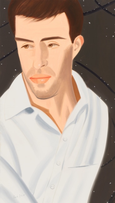 Alex Katz White Shirt, Vincent 1 (From a portfolio of 6 prints), 2021 archival pigment pink prints on Innova 315 gsm paper paper: 26 x 15 inches frame: 29 5/8 x 18 7/16 inches Edition 47 of 50