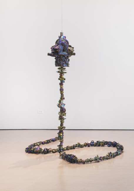 Julia Kunin  Le Boulon, 2014 ceramic 120 x 36 x 36 inches (dimensions variable)