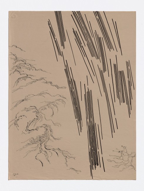 Dorothy Hood  Untitled (36), n.d. ink on paper paper: 25 x 19 inches frame: 31 3/16 x 25 1/8 inches